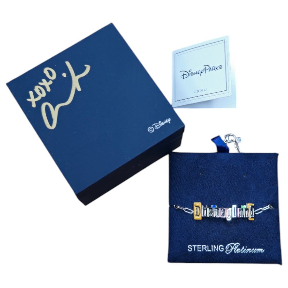 CRISLU Disneyland Bracelet Signed by Amireh – Collector Disney Parks Exclusive
